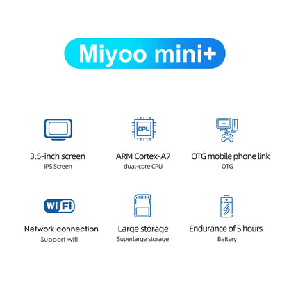 MIYOO Mini Plus Portable Retro Handheld Game Console V2 Mini+ IPS Screen Classic Video Game Console Linux System Children's Gift